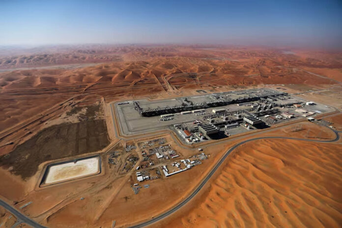 General view of Aramco's oil field in the Empty Quarter, Shaybah, Saudi Arabia